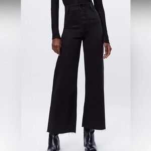 Zara Marine Straight Black Pant Size 2